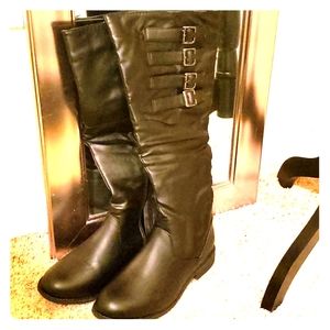 Black Knee High Boots